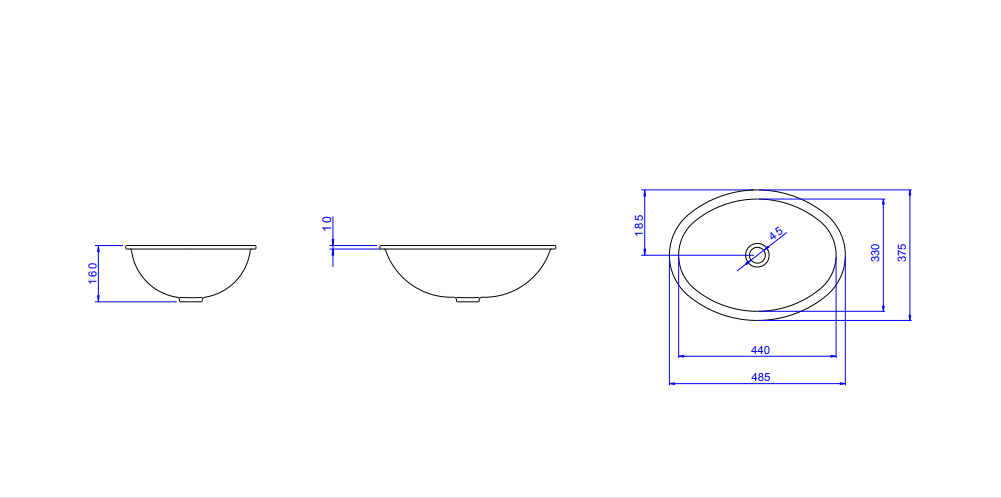 L.37 BACHA BAJO MESADA OVAL AQUALAF