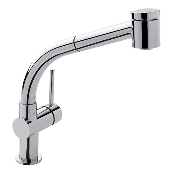 0412/87-CR COCINA MONOCOMANDO MESADA PICO MOVIL TEMPLE CROMO FV