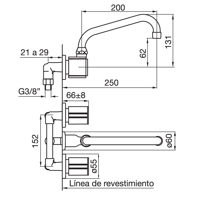 0403.03/17-CR COCINA EMBUTIR CALIFORNIA CROMO FV
