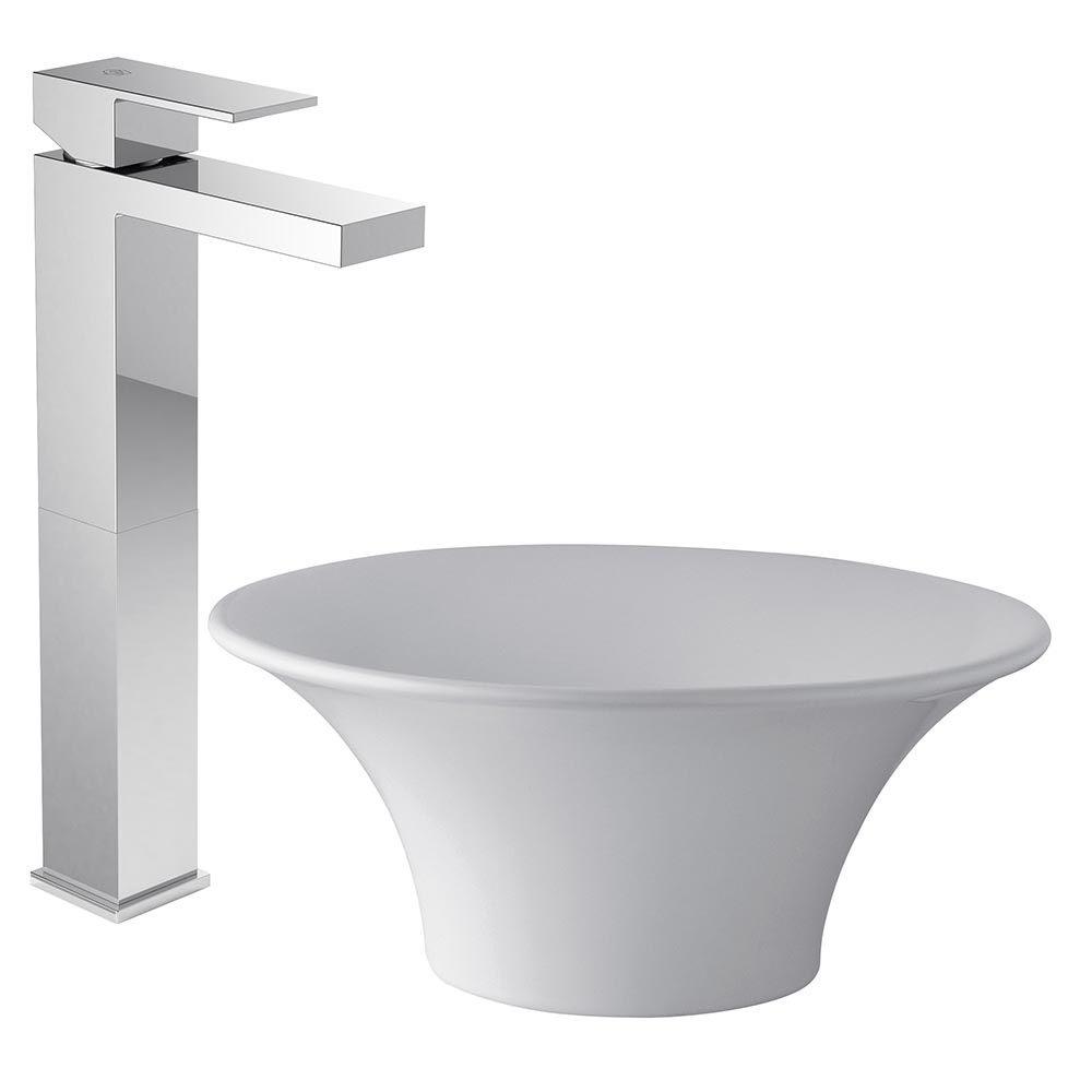 0181.02/85N-CR MONOCOMANDO ALTO DOMINIC CROMO FV