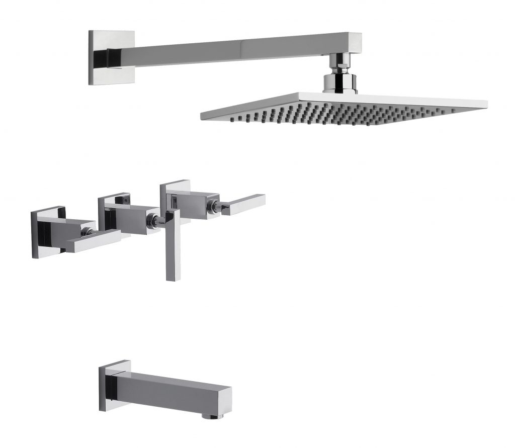 0103R/85L-CR DUCHA CON TRANSFERENCIA DOMINIC LEVER CROMO FV