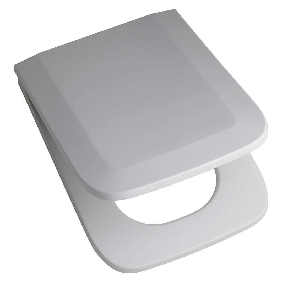 TEX-B TAPA INODORO TRENTO (HDF) HERRAJE PLASTICO BLANCO FERRUM