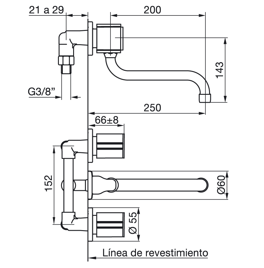 0403/17-CR COCINA EMBUTIR CALIFORNIA CROMO FV