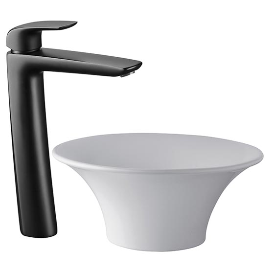 0181.02/L2-NG LAVATORIO MONOCOMANDO ALTO EPUYEN NEGRO FV
