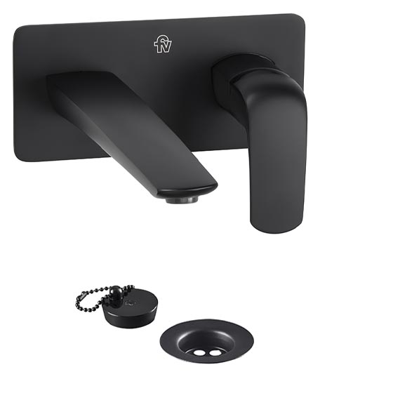 0206/L2-NG LAVATORIO MONOCOMANDO PARED EPUYEN NEGRO FV