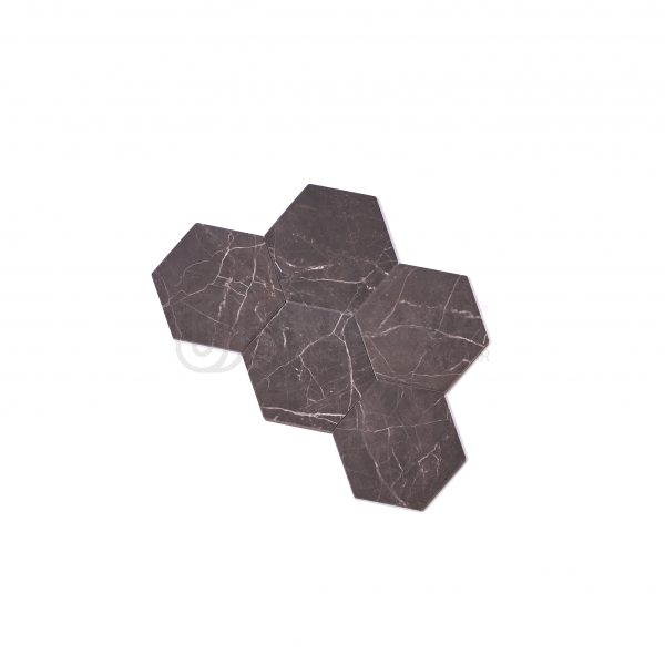 17X19.5 PORCELLANATO HEXAGONO PULPIS BROWN 1RA RECT. GABRIELLA