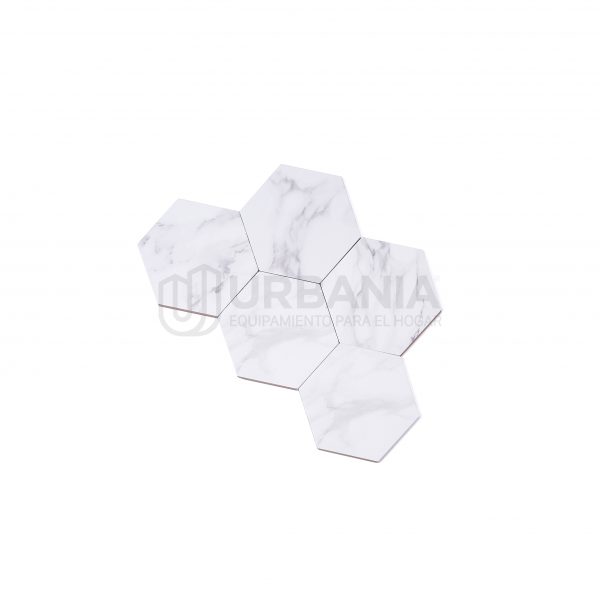17X19.5 PORCELLANATO HEXAGONO CALACATA WHITE 1RA RECT. GABRIELLA