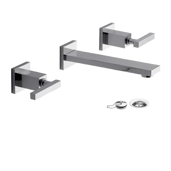0203R/85L-CR LAVATORIO PARED LEVER DOMINIC CROMO FV