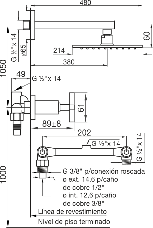 0109R/85-CR DUCHA SIN TRANSFERENCIA DOMINIC FV