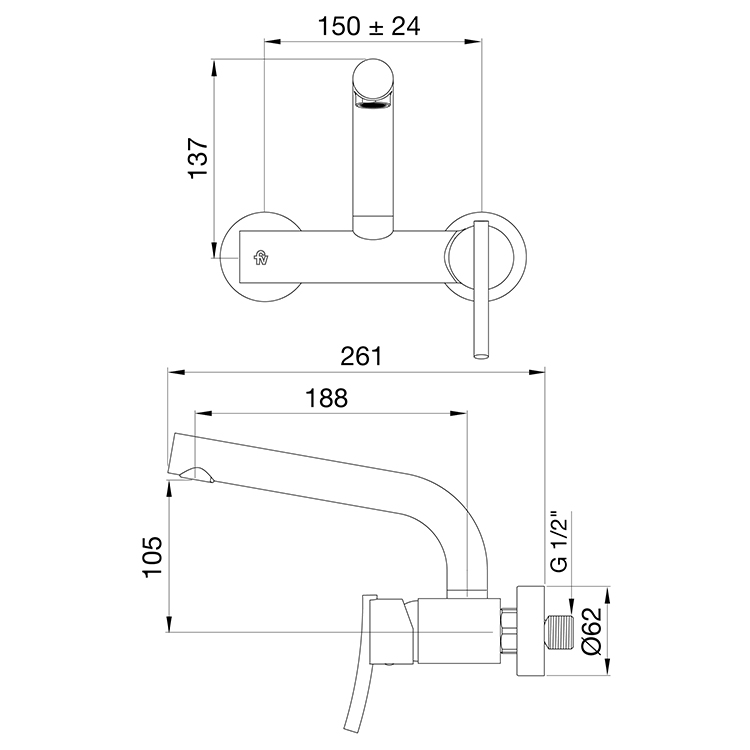 0406.03/39-CR COCINA MONOCOMANDO LIBBY CROMO FV