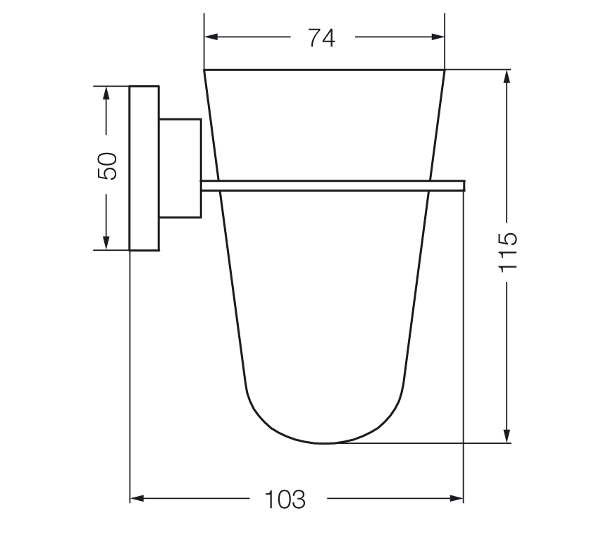 0169R/85-CR PORTA CEPILLO DOMINIC FV
