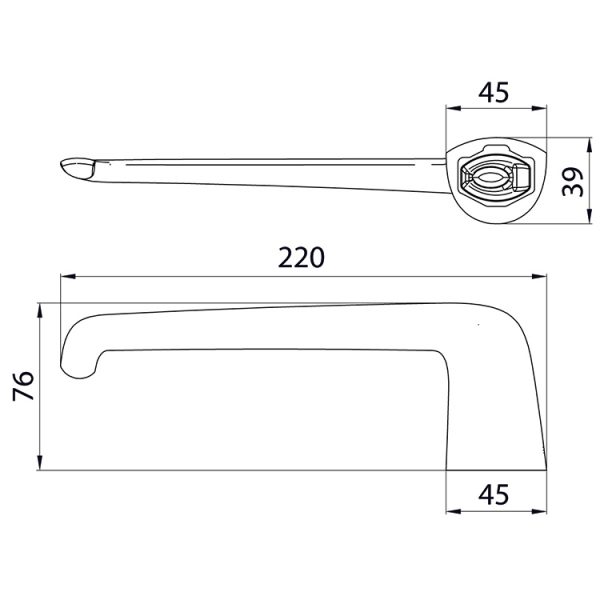 0163/L2-CR TOALLERO BARRAL CORTO EPUYEN CROMO FV