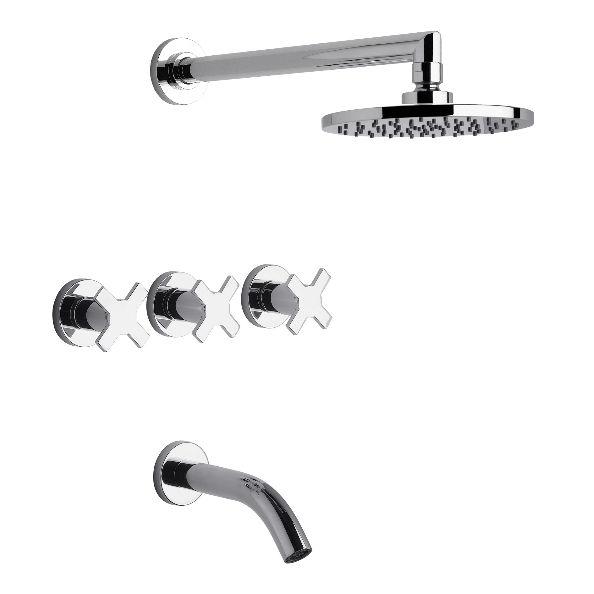 0103/D7-CR DUCHA CON TRANSFERENCIA ALERCE CROMO FV