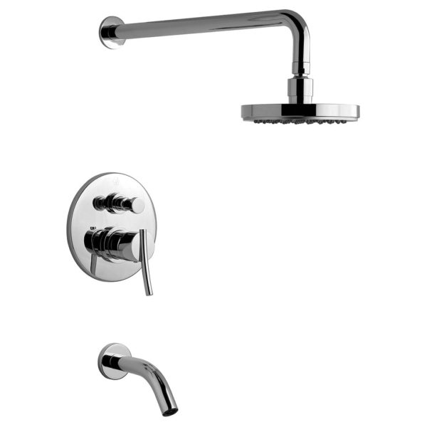 0106/39-CR DUCHA MONOCOMANDO CON TRANSFERENCIA LIBBY CROMO FV