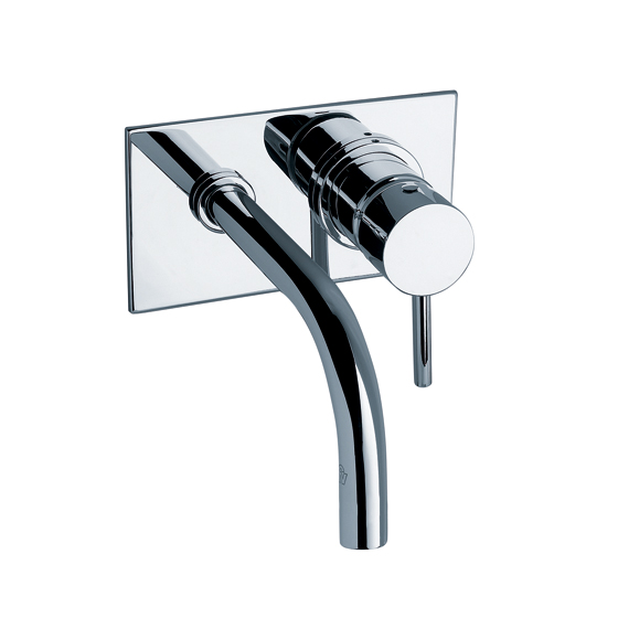 0206/87-CR LAVATORIO MONOCOMANDO PARED TEMPLE CROMO FV