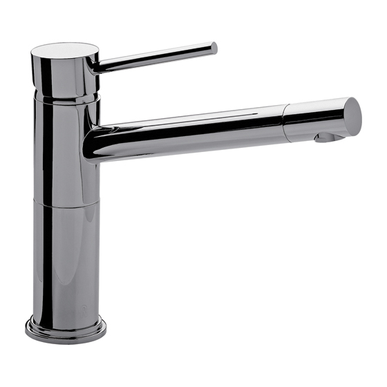 0411/87-CR COCINA MONOCOMANDO TEMPLE CROMO FV