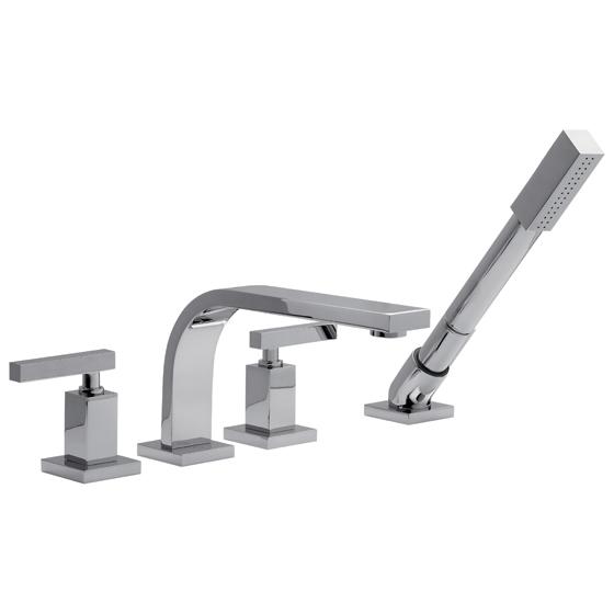 0213R/85L-CR JUEGO BAÑERA HIDROMASAJE Y DUCHA MANUAL DOMINIC LEVER CROMO FV