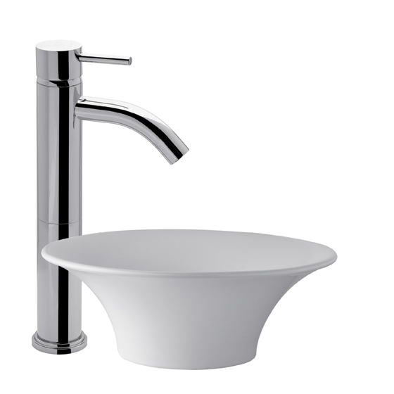 0181.02/87-CR LAVATORIO MONOCOMANDO ALTO TEMPLE CROMO FV