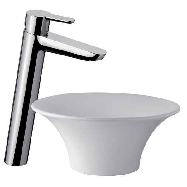 0181.02/B5-CR LAVATORIO MONOCOMANDO ALTO PUELO CROMO FV