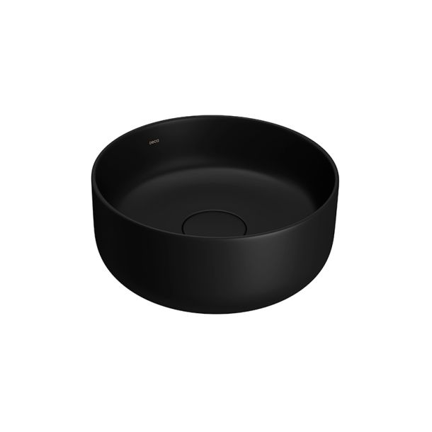 L.12030.94 BACHA DECA SLIM SIN AGUJEROS NEGRO MATE AQUALAF