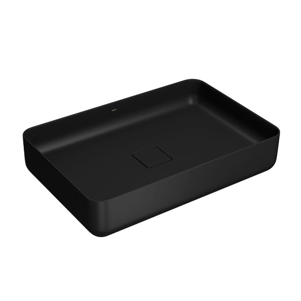 L.13060.94 BACHA DECA SLIM SIN AGUJEROS NEGRO MATE AQUALAF