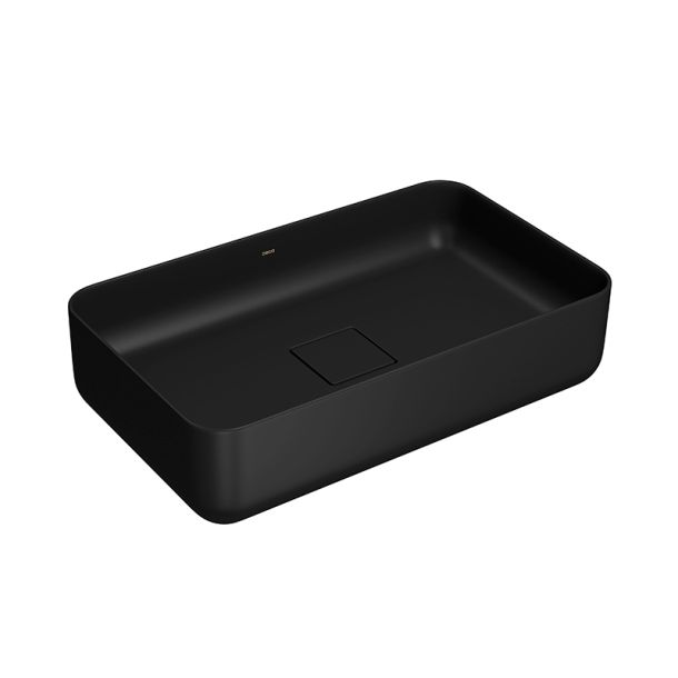 L.13050.94 BACHA DECA SLIM SIN AGUJEROS NEGRO MATE AQUALAF