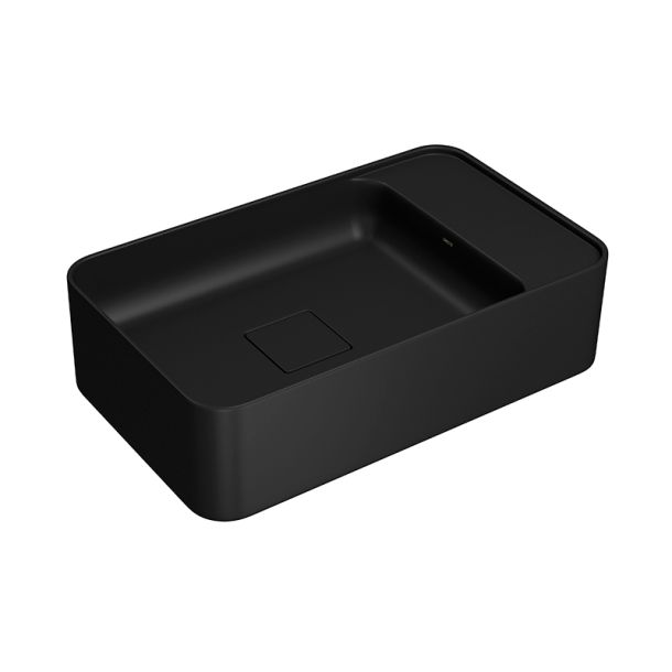L.43050.MD.94 BACHA DECA SLIM 1 AGUJERO NEGRO MATE AQUALAF