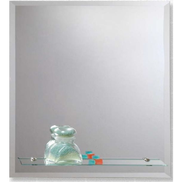 ESP07.04 ESPEJO RECTANGULO BISELADO CON REPISA 40X60 REFLEJAR