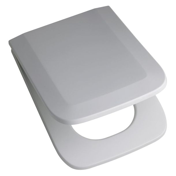 TEX-B TAPA INODORO TRENTO (HDF) HERRAJE PLASTICO BLANCO FERRUM