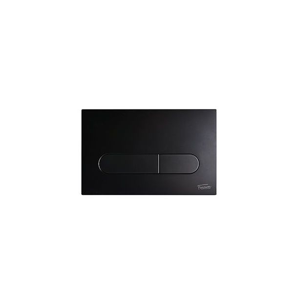 VTA56-NS TAPA TECLA DOBLE RECTANG DEP-EMBUTIR  NEGRO SATIN FERRUM