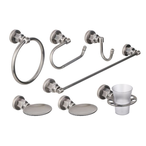 356/180-33 SET ACCESORIOS X8 PZAS HAAZ VINTAGE PLATINUM ESTALGRIF