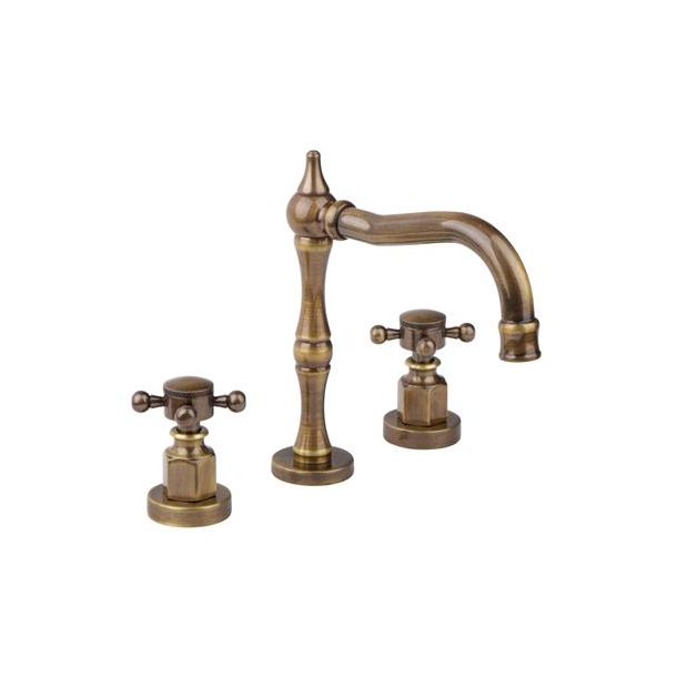 352/040-16 COCINA MESADA LEVER HAAZ VINTAGE BRONCE VIEJO ESTALGRIF