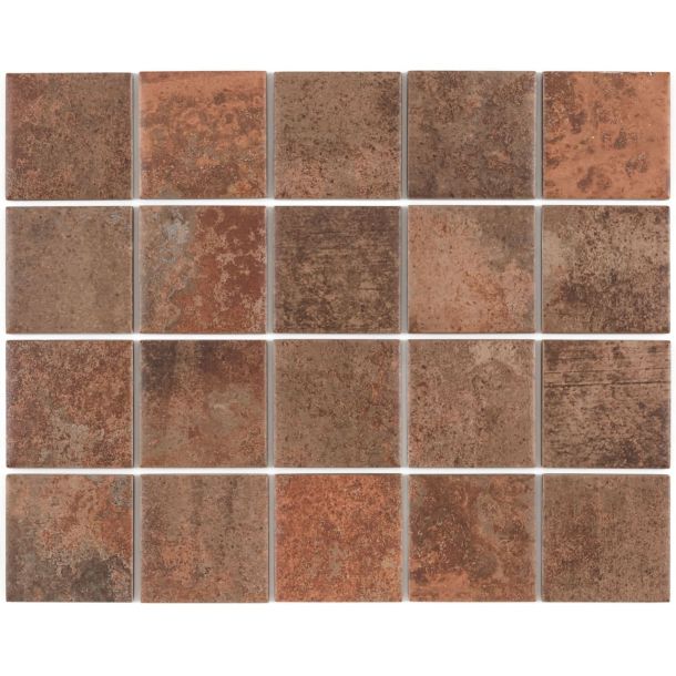 7.5X7.5 CERAMICO MALLA OXY CORTEN MESH 1RA ELIANE