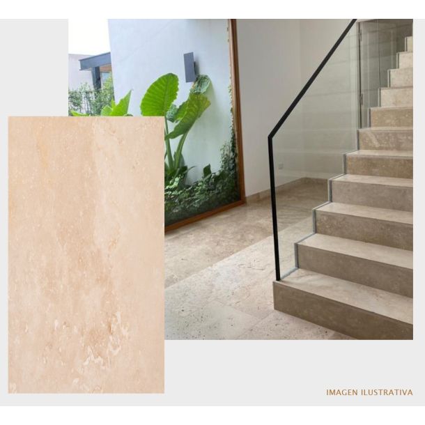 40XLARGO LIBRE MARMOL TRAVERTINO TURCO PULIDO MATE CROSS CUT GAUDI