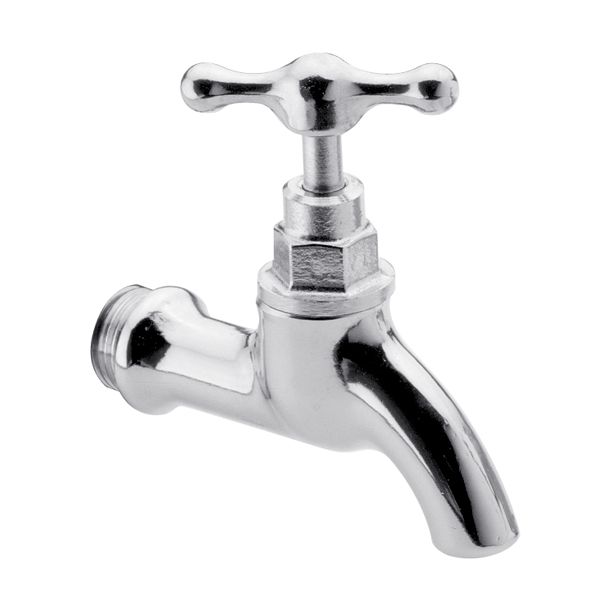 0430-19-B CANILLA PARA PARED VOLANTE T FIJO 13MM BRONCE FV