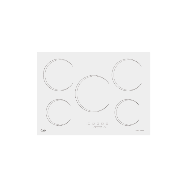 26-4 ANAFE VITROCERAMICO 4 HORNALLAS BLANCO INOXIDABLES