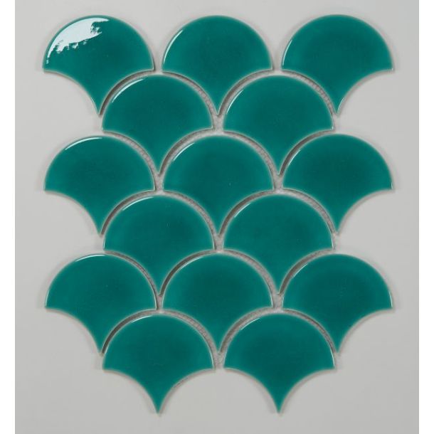 29.5X33.5 S8512 MALLA ABANICO VERDE ESMERALDA BR GAUDI