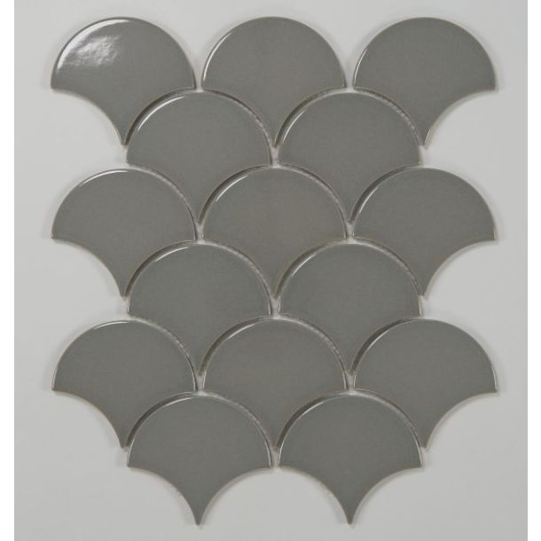 29.5X33.5 S8513 MALLA ABANICO GRIS OSCURO BR GAUDI