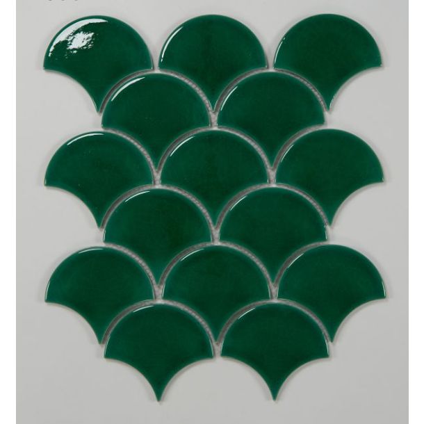 29.5X33.5 S8521 MALLA ABANICO VERDE INGLES BR GAUDI
