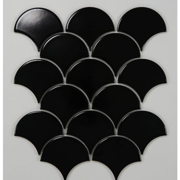 29.5X33.5 S8520 MALLA ABANICO NEGRO BR GAUDI