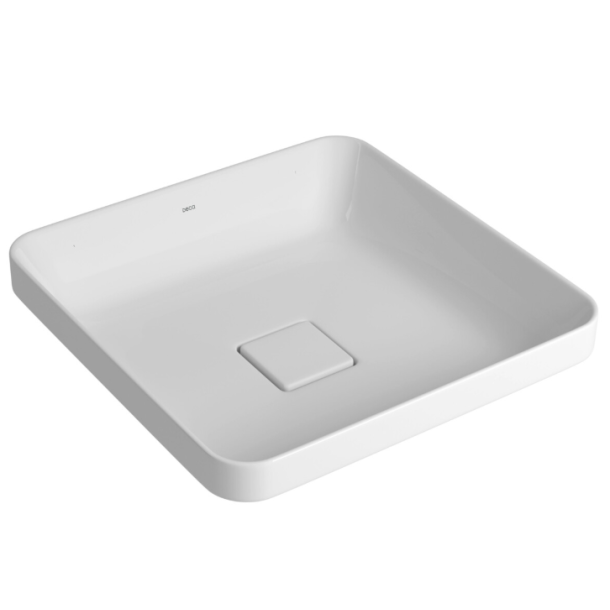 L.21040.17 BACHA DECA SLIM CUADRA S/AGUJERO BLANCA AQUALAF