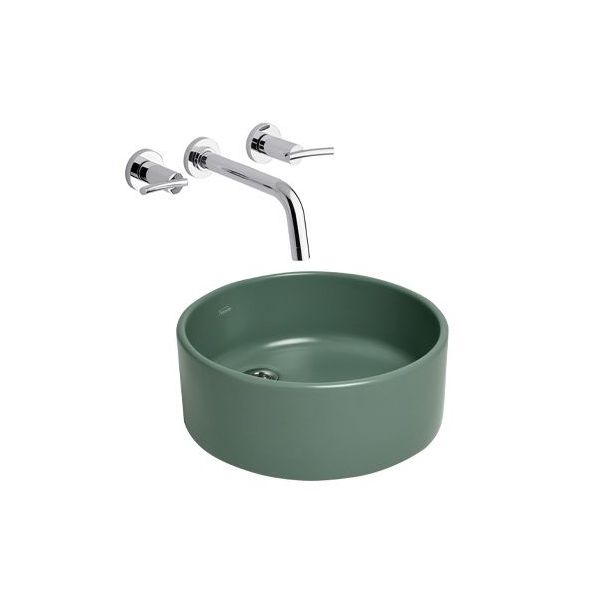L244N-VO BACHA APOYAR TORI REDONDA 36CM VERDE OLIVA FERRUM