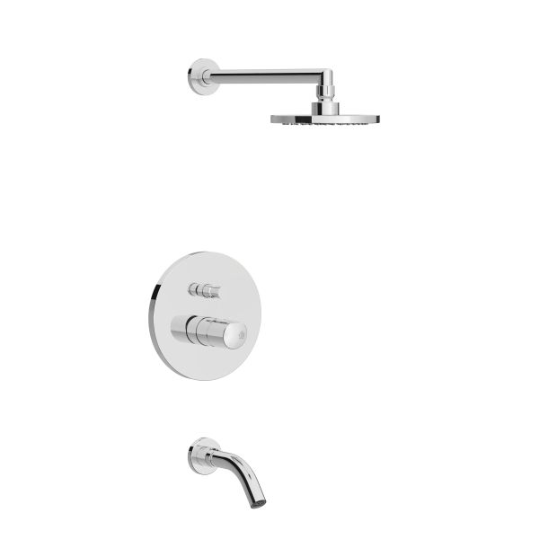 0106/M5-CR DUCHA MONOCOMANDO CON TRANSFERENCIA CILINDRA CROMO FV