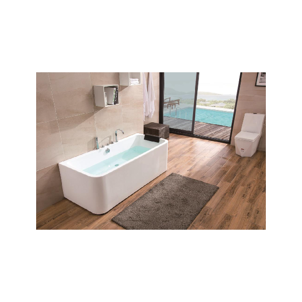 BÑD-9007 BAÑERA ISLA DE PARED 170X75X58 BLANCO AQUALAF
