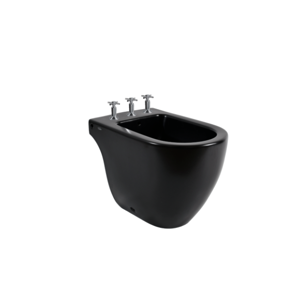 BOA3J-NS BIDET FONTANA 3 AGUJEROS NEGRO SATINADO FERRUM