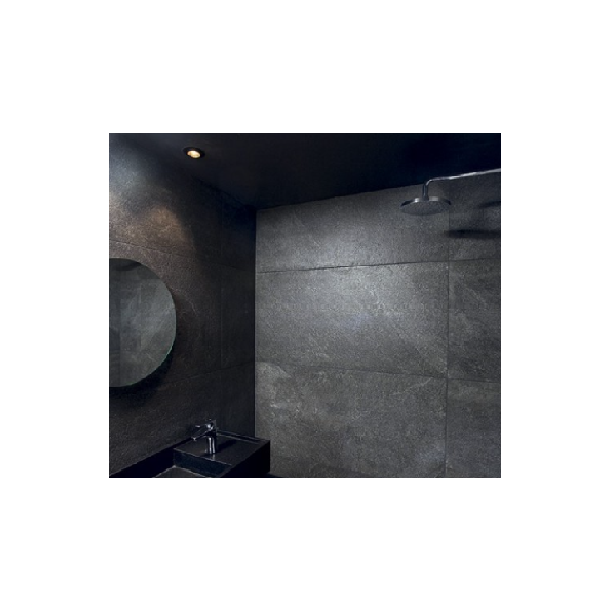 80X80 PORCELLANATO ECO ROCCA BLACK OUT 1RA VITE
