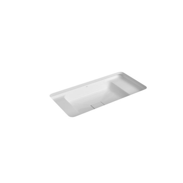 L.33060.MDE.17 BACHA CUBA DE EMBUTIR CON MESA 60CM BLANCO BR DECA MONOCOMANDO IZQUIERDO AQUALAF