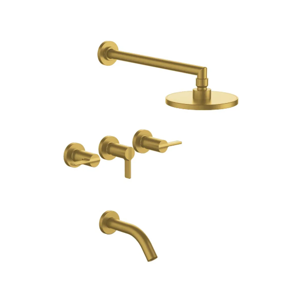 0103/G8-BB DUCHA CON TRANSFERENCIA MAUNA BRUSHED BRASS FV