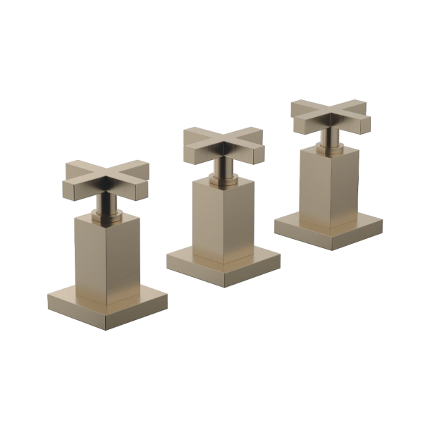 0295R/85-BB BIDET DOMINIC 2 LLAVES BRUSHED BRASS FV