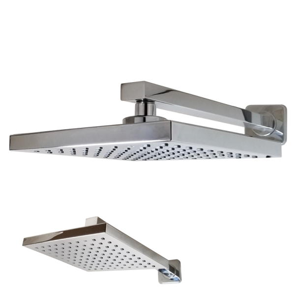 LY-635 LLUVIA CUADRADA BRAZO RECTO 200MM ANTICAL AQUALAF